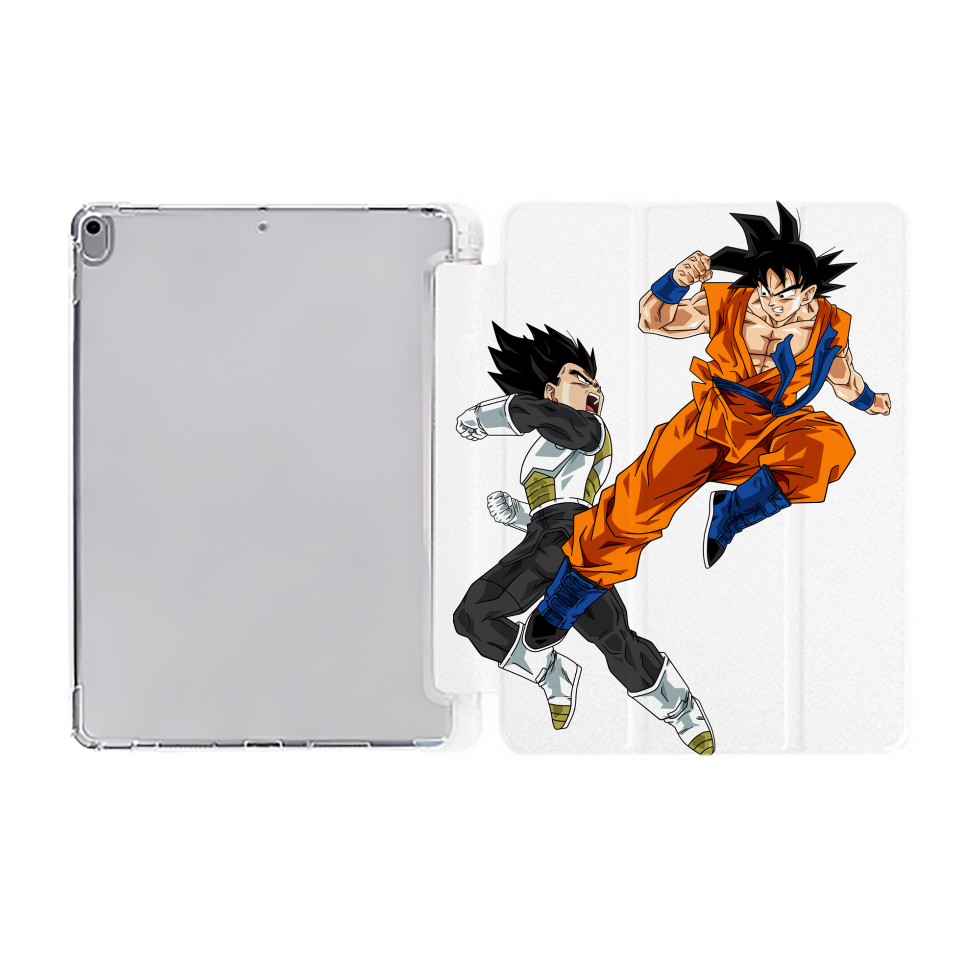 （画像用） ドラゴンボール 孫悟空（そん ごくう）Son Goku カカロット DRAGON BALL Kakarotto IPad ケース ペン収納付き 三つ折りスタンド PUレザー×シリコン 対応機種9.5/10.5/10.9インチ